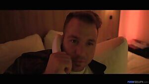 Booty call with cute blonde