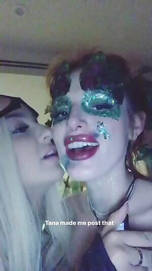 I like to imagine Bella Thorne stumbling to bed wearing this, helplessly horned up from grinding against her slutty friends all night, her furry red snatch foaming for cock, tongue, or toy, her rectum simply aching to be gaped, and ready to get as disgustingly filthy as is humanly fucking possible.