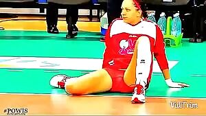 Volleyball Girl Warm-Up