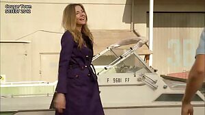 Sarah Chalke and the Trench Coat Reveals
