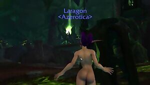 Night Elf bimbo dancing in Argus