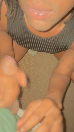 Black Femmes Blowjob Ebony Femboy Outdoor