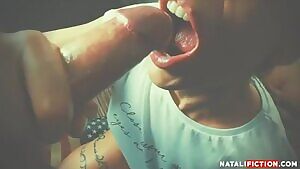 slo mo cumshot into open mouth