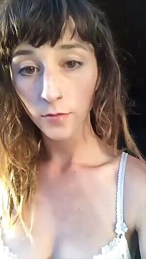 Fully nude at the trailer park