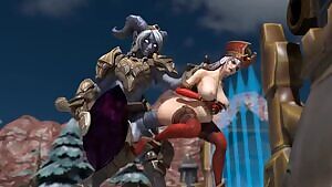 Sally Whitemane getting speared by Yrel's giant cock