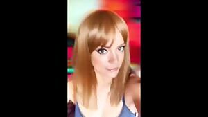 Lily Allen quick nipple flash through see-thru bra.