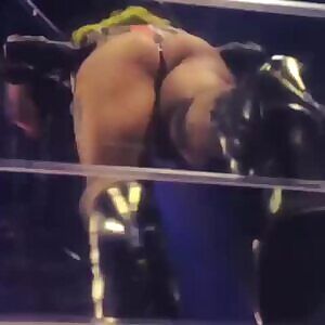 Lady Gaga’s booty from below