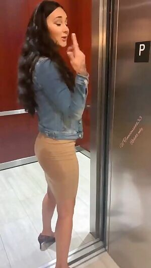 The office slut doing what she does best.