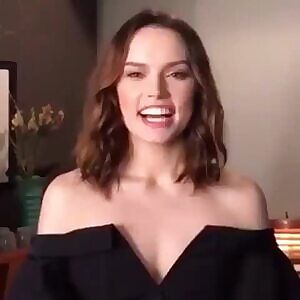 Daisy Ridley thanking you for the cum.