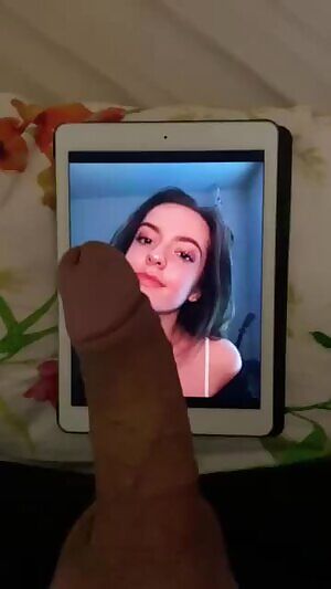 Such a pretty face covered with my cum