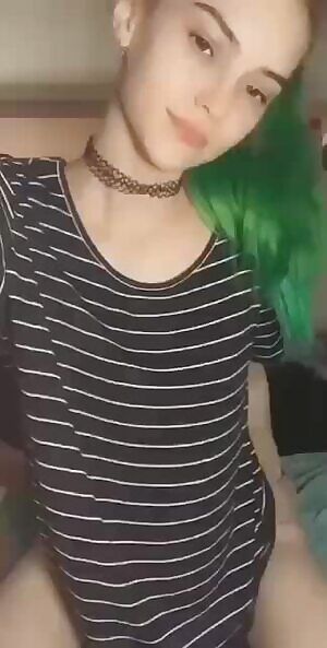 Small with green hair