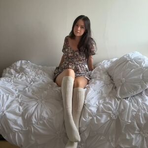 Clothing Fetish Clothed Dress Knee High Socks