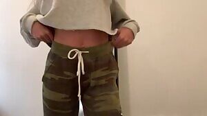 if you ever wondered what she has going on under her sweatpants...