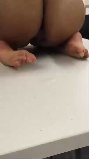 Creampie cum load left on lecturer's desk