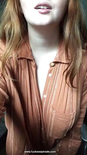 Big Ginger reveals huge tits