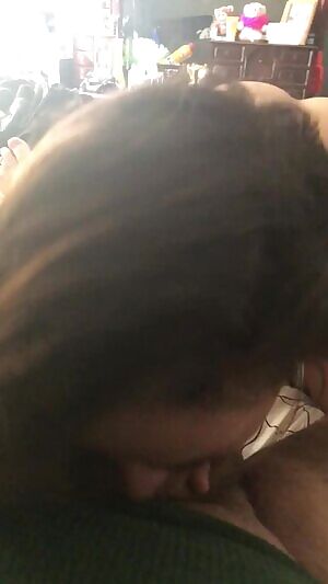 Wife sucking my cock