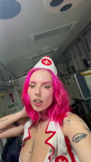 NSFW Cosplay Alternative Nurse pink hair