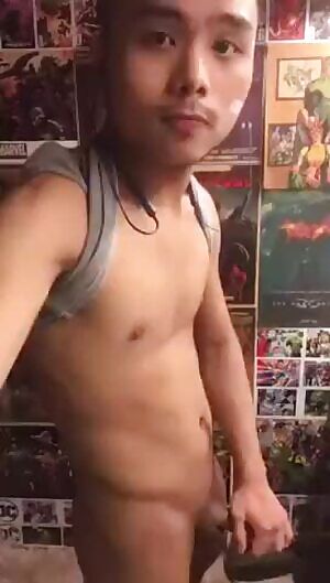 Horny Twink Stroking & Squirting