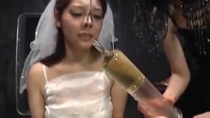 Nose Hooked Asian BDSM Piss