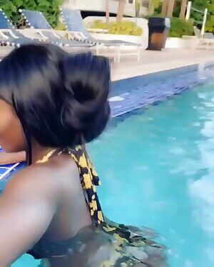 So much ass for her frame