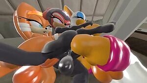 Tikal & Shade & Rouge having fun