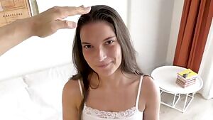 Girl Under 5 feet tall Gets Creampie In Her Ass