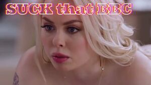 BBC Blonde Blowjob Interracial Throat Fuck