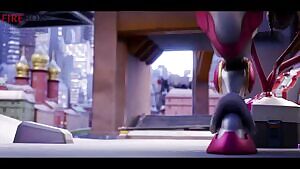 Moira Trapped D.VA with a Surpried Mechanics