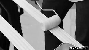 Painting Is Hard, Luckily There's A Free Shower On Site.