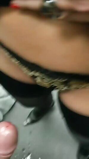 Cumshot In Her Thong, On Elevator