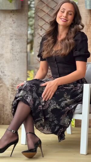 Crossed Legs Nylons