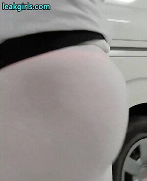 big booty in see through leggings thong