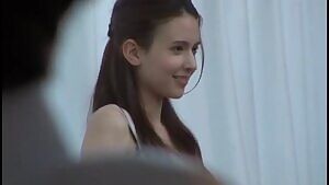 Cute girl laid to bed