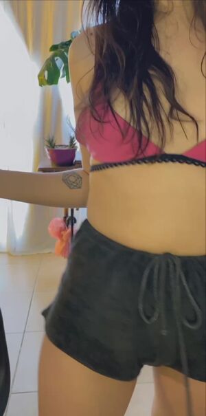 Belly Play Babe Bra Brunette Dance