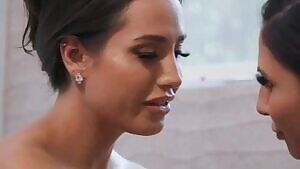 Threesome With Hot Brunette Babes