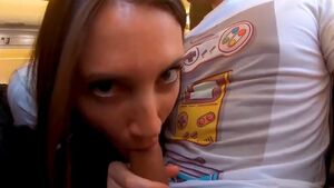 Exposed To Strangers Airplane Blowjob Exhibitionism
