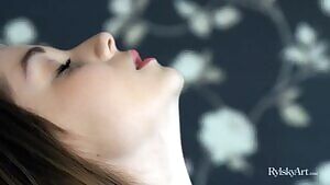 Tapping and smacking her teen pussy