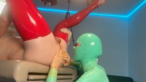 Glove Fetish Latex Pegging Rubber