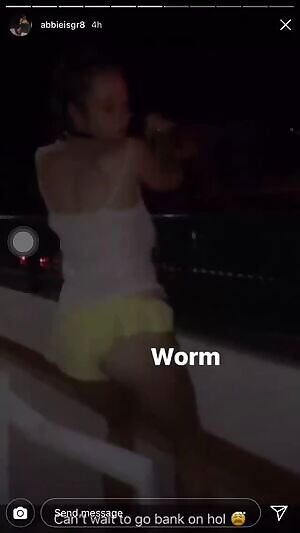 Squeezing coz she can