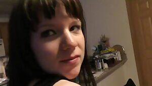 Black pleated miniskirt