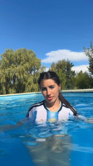 Sunbathing Argentinian Latina Latino Pool