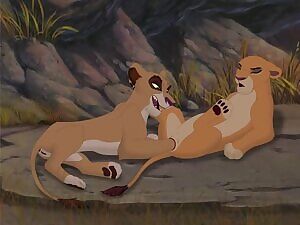 Frisky felines fisting