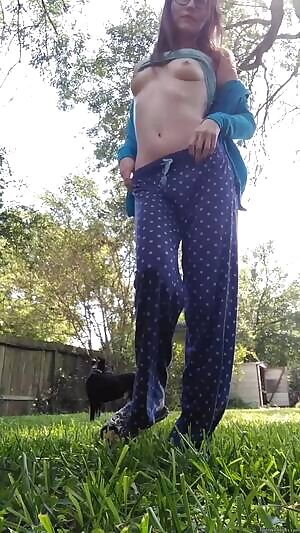 Getting nakey outside