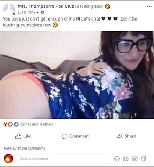 Just found out my mom has a secret Facebook group where she shows herself off to younger guys in the area. I've never jerked off so hard before