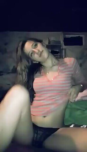 Sexy brunette playing with herself