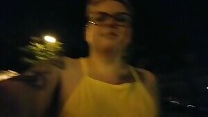 Walking alone in an alley at 2am with my tits out. Someone definitely saw