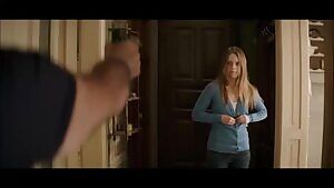 Hera Hilmar showing Ben Kingsley the plot at gunpoint in An Ordinary Man .