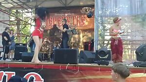 Stripping at the concert