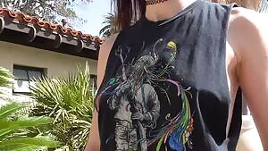 My quick tease at a busy park!