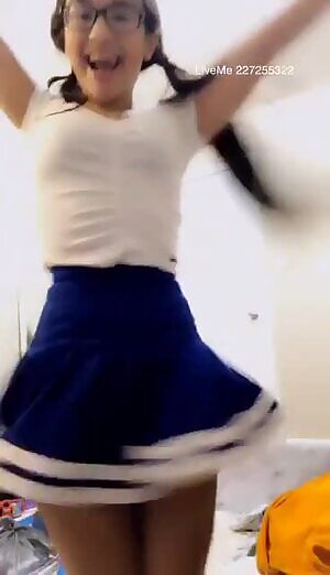 Blue skirt